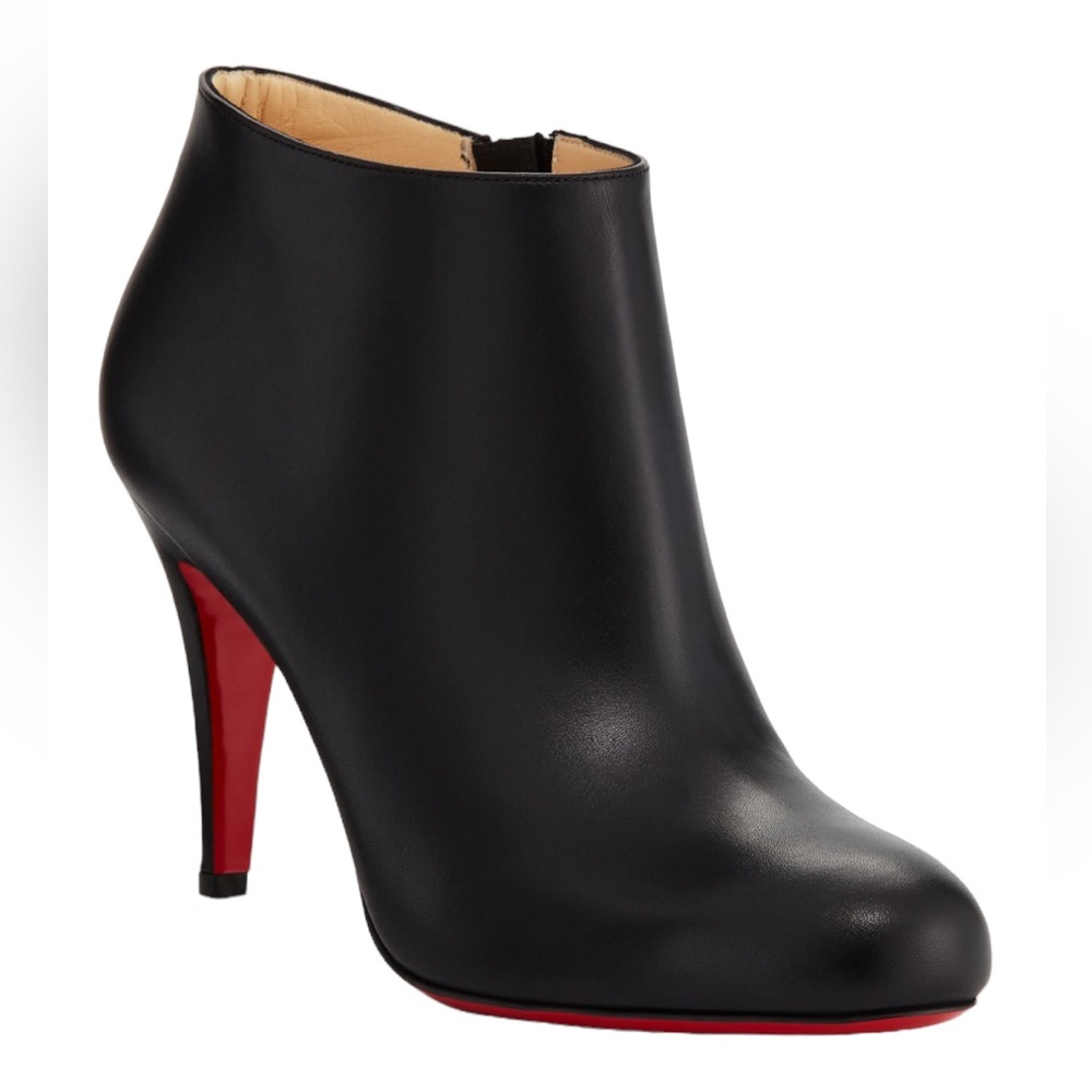 NEW CHRISTIAN LOUBOUTIN BELLE ANKLE RED BOTTOM BOOTS 9.5 - Picture 3 of 13